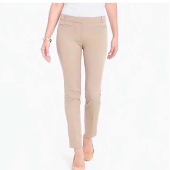 Nwt J Crew C976 Lexie Career Pants Tan 